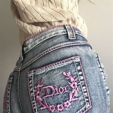 CHRISTIAN DIOR CHRISTIAN DIOR Denim Bead Embroidered 